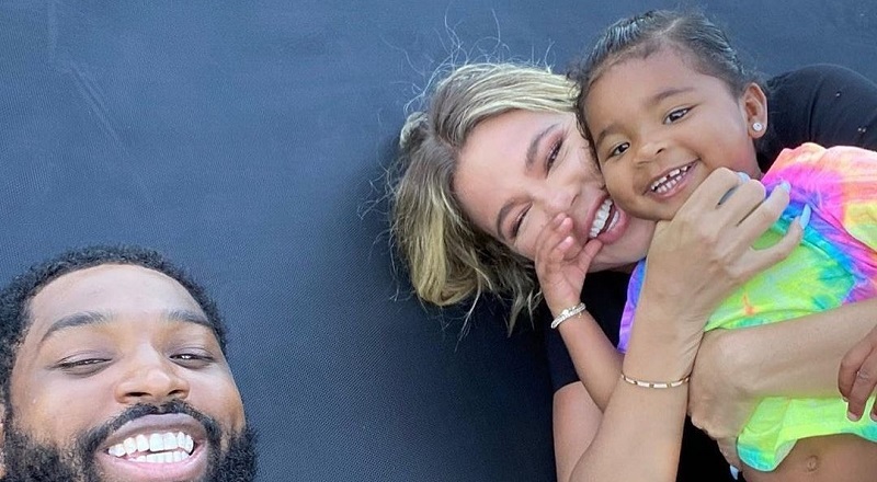 Khloe Kardashian and Tristan Thompson are apparently back together. With their baby, True Thompson, the couple traveled to Turks and Caicos for Kylie Jenner's 23rd birthday. The two were looking very cozy and Khloe's IG Story says "not a secret, just none of your business."
