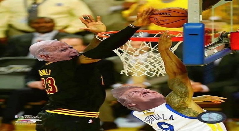 LeBron James has been embroiled in a public feud, with President Donald Trump, since the summer of 2017. As the years have gone on, Trump has become increasingly hostile towards the NBA superstar. On social media, following the confirmation of Joe Biden defeating Donald Trump, James relived his 2016 NBA Finals block, against Andre Iguodala, reimagined, with Biden's face on his own body, and Trump's face on Iguodala's body.