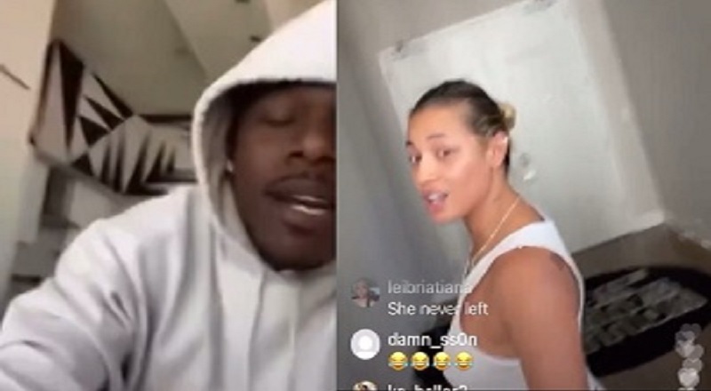 DaBaby and DaniLeigh have massive fight on IG Live; Airs out all drama
