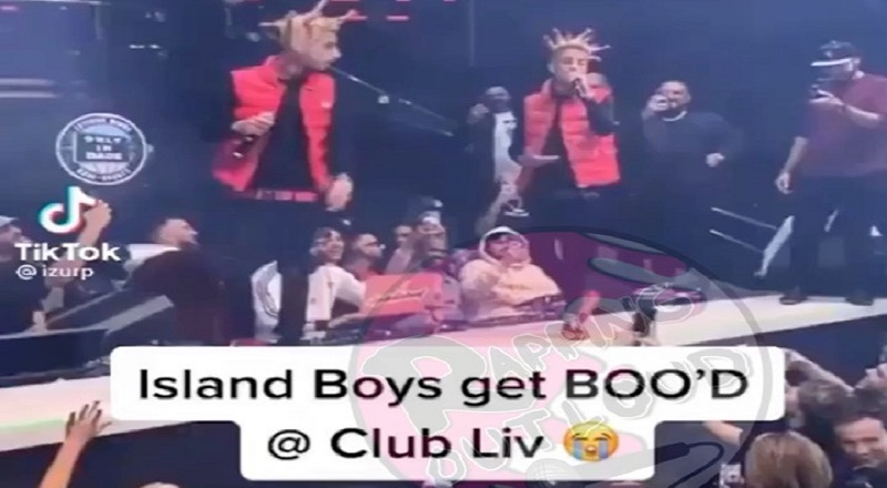 Island Boys get booed off the stage at Club Liv in Miami