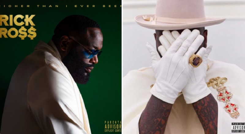 Rick Ross changes album cover as fans say he looks like Saucy Santana