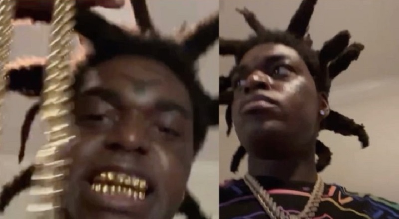 Kodak Black is out of jail and has someone's gold Cuban link chain