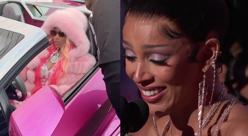 Nicki Minaj congratulates Doja Cat for winning her first Grammy