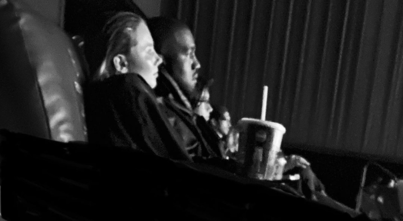 Kanye West goes to movies with Only Fans model Monica Corgan