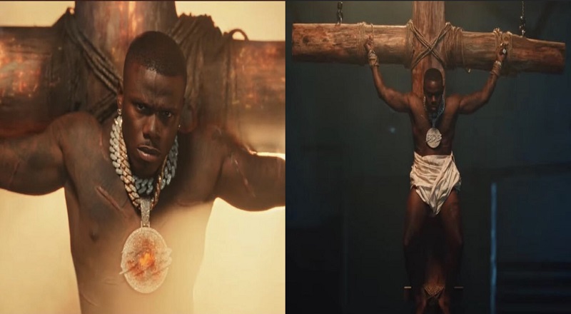 DaBaby gets backlash for depicting himself on a cross