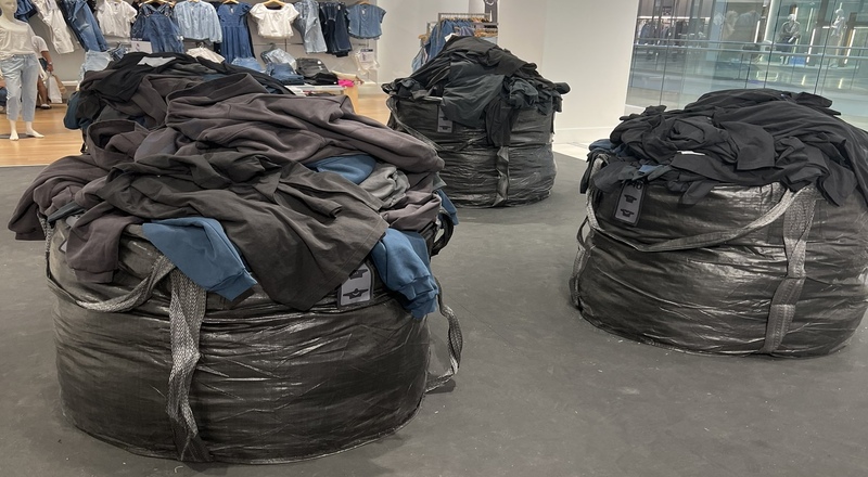 Kanye West's Yeezy Gap clothing are being sold out of trash bags