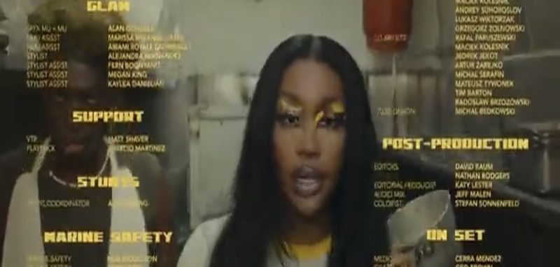 SZA previews unreleased song at end of "Shirt" video