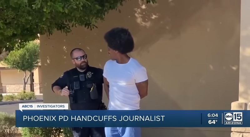 Black reporter arrested by Phoenix PD for interviewing people