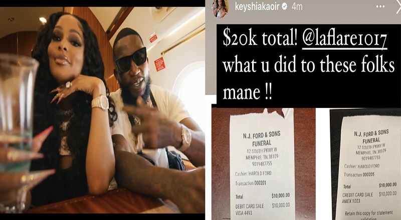 Keyshia Ka'oir shares that Gucci Mane paid for Big Scarr's funeral