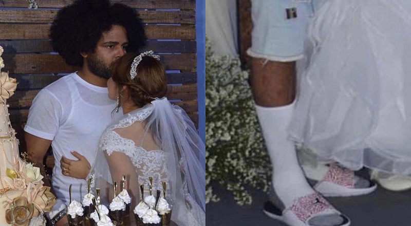 Man goes viral for wearing a t-shirt and jeans to his own wedding