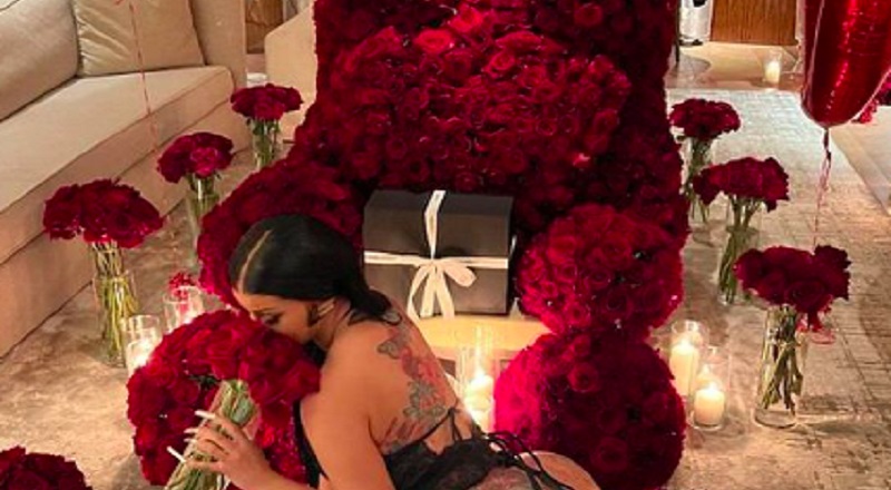 Cardi B's backside goes viral in Valentine's Day photo