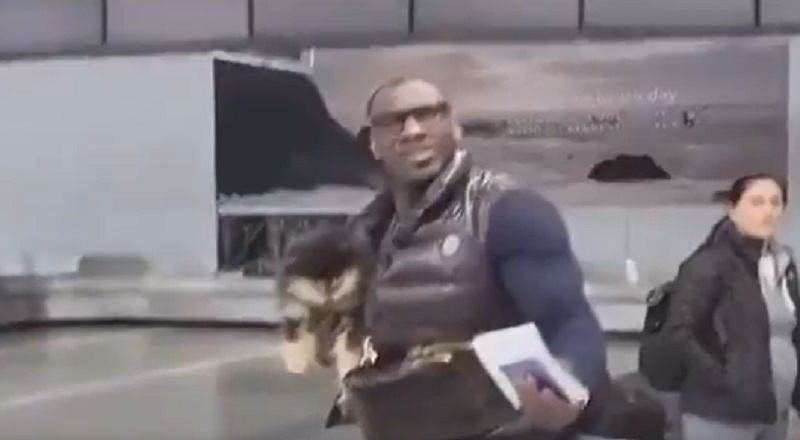 Shannon Sharpe gets mad at a man for filming him at the airport