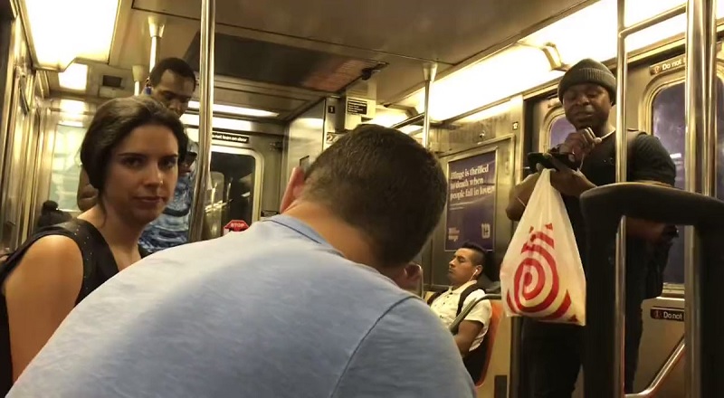 Man goes on racist rant against White couple on subway
