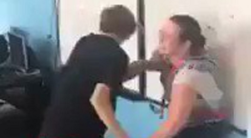 Student slams teacher to the ground for trying to take his iPhone