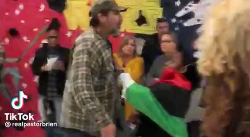 White man screams in face of little Black girl at PTA meeting