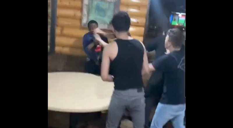 Black kid gets jumped by White kids at a Cook Out restaurant