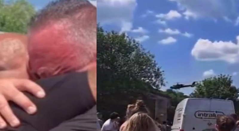 Man fakes his death and shows up at his funeral in a helicopter