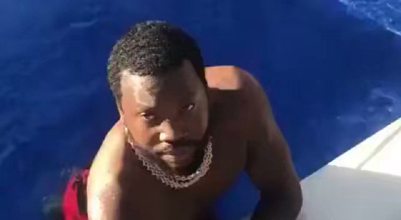 Diddy calls Meek Mill daddy while Meek lays in the pool