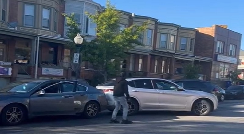 Man crashes into car while filming video and tried to flee the scene