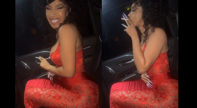 Fans react to Cardi B smoking a cigarette on her birthday